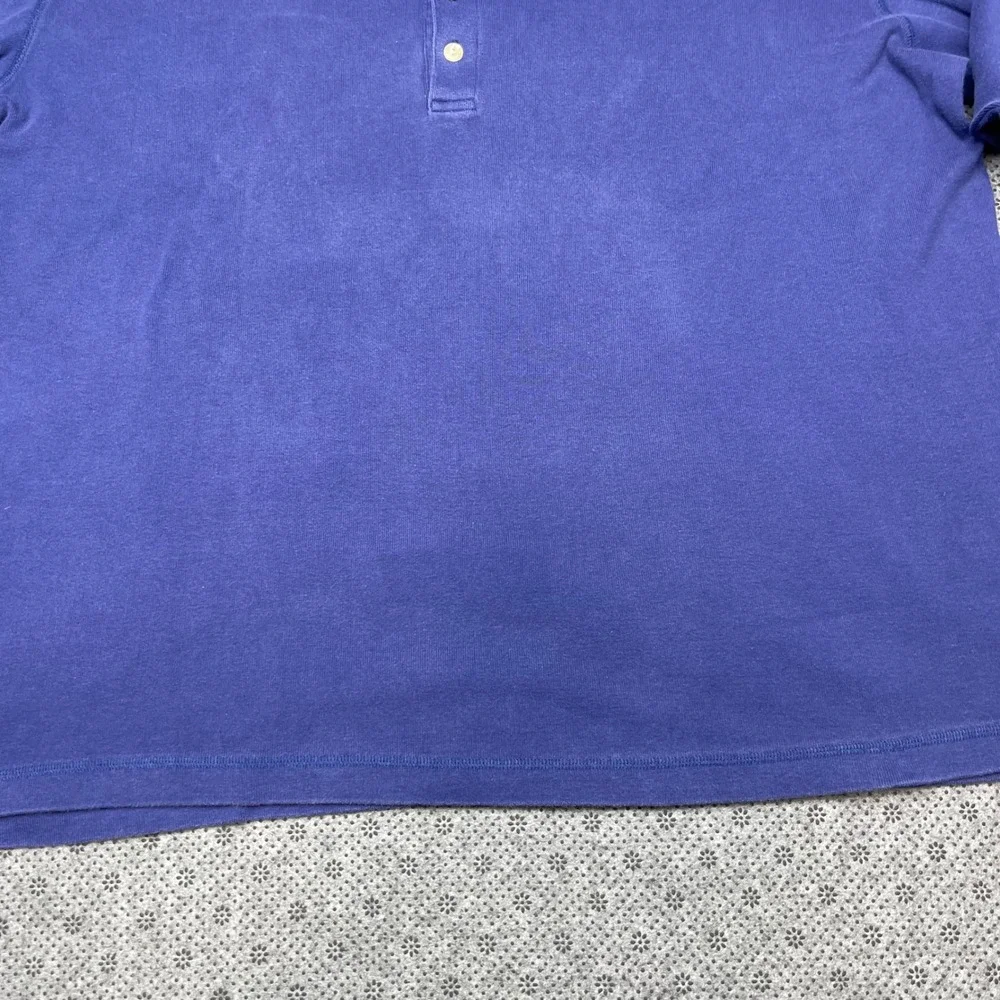 Vintage J. Crew Oarsman Mens XXL Grunge Henley Cotton Shirt Faded Shirt